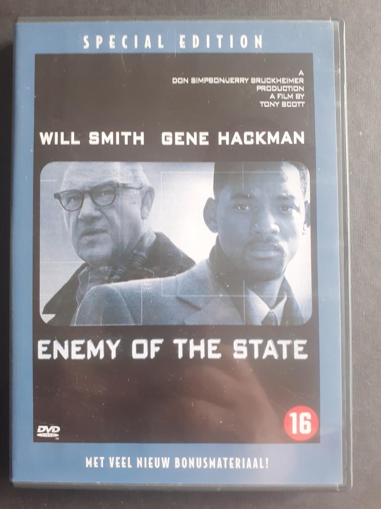Enemy of the state - Will Smith, Gene Hackman, Vanaf 16 jaar, Ophalen of Verzenden, Zo goed als nieuw, Actiethriller