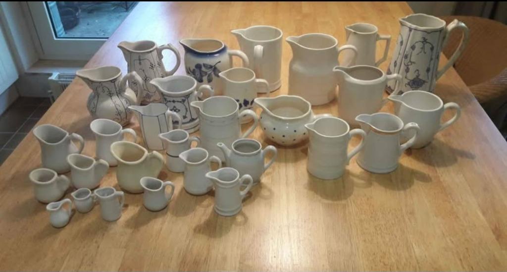 Collection de pots a lait anciens (Bosch, Sarreguemines, sak, Enlèvement