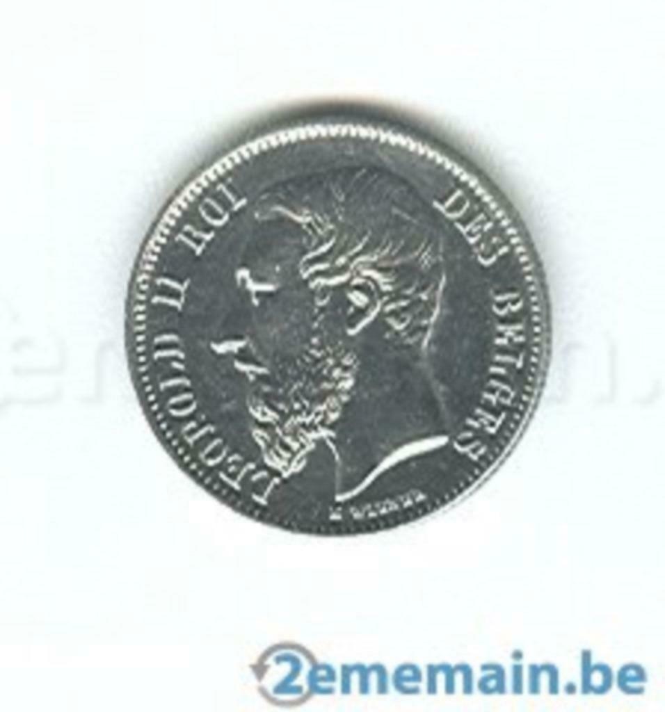 piece monnaie belge 1 franc, Ophalen of Verzenden, België, Zilver