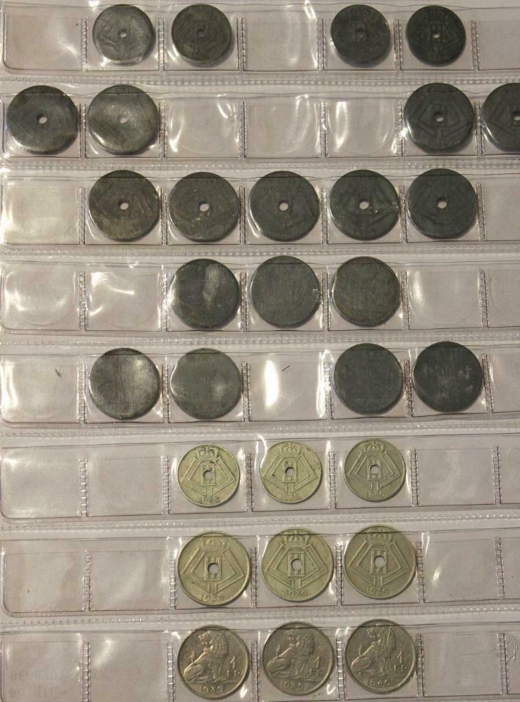 5 cent zink, 10 cent zink,1 frank zink,5 cent, 10 cent, Postzegels en Munten, Munten | België, Ophalen of Verzenden, Setje