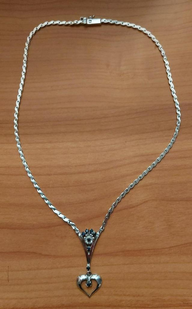 zilveren collier, Enlèvement ou Envoi, Avec pendentif, Comme neuf, Argent