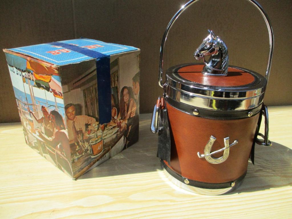 vintage ice bucket paard , ijsblokjes, Ophalen of Verzenden