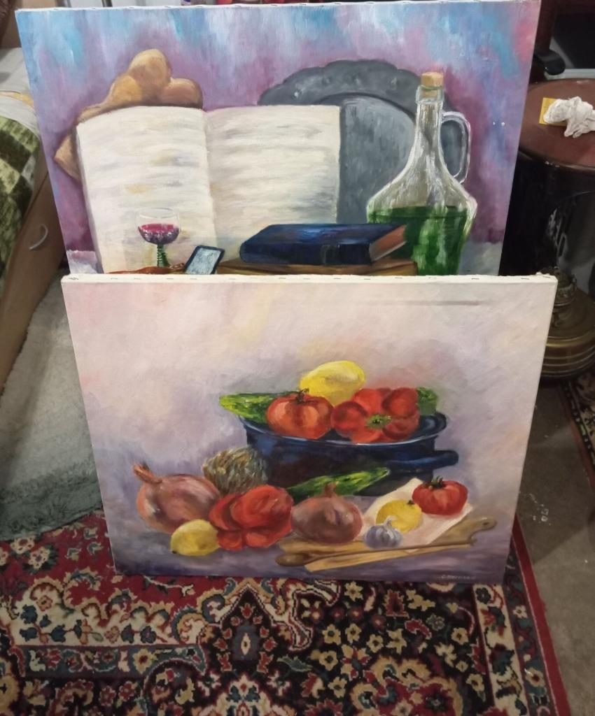 2 x schilderij c.hoenraet, Antiek en Kunst, Ophalen