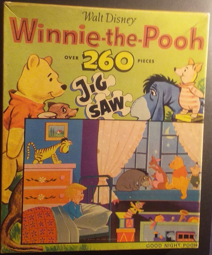 Oude Winnie-the-Pooh jigsaw puzzle:  - Walt Disney, 1965., Ophalen of Verzenden, Winnie de Poeh of vrienden, Zo goed als nieuw