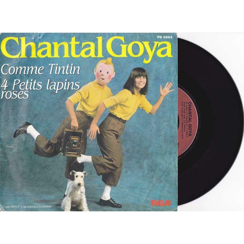 45 toeren chantal goya - Zoals Kuifje, 4 kleine roze konijnt, Ophalen, Overige formaten, Europees