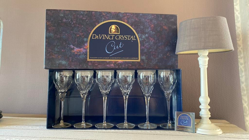 Da Vinci Crystal Lucca waterglazen, Ophalen, Nieuw, Waterglas
