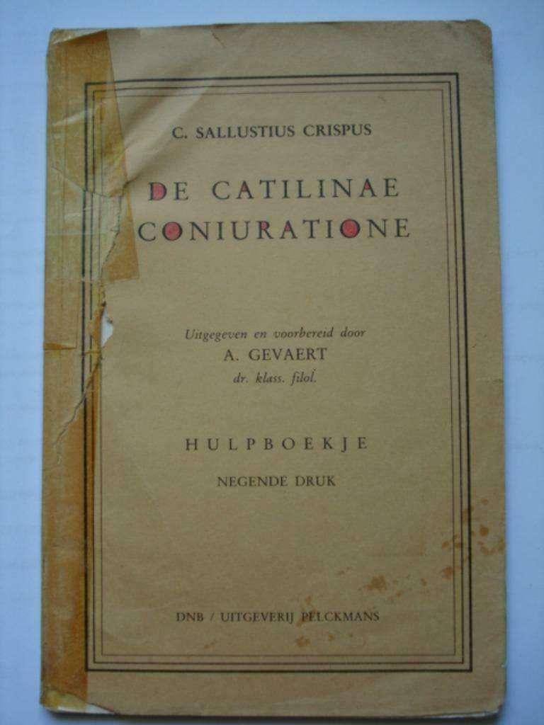 17. Sallustius De Catilinae Coniuratione Hulpboekje 2, Livres, Livres scolaires, Latin, A. Gevaert, Utilisé, Secondaire