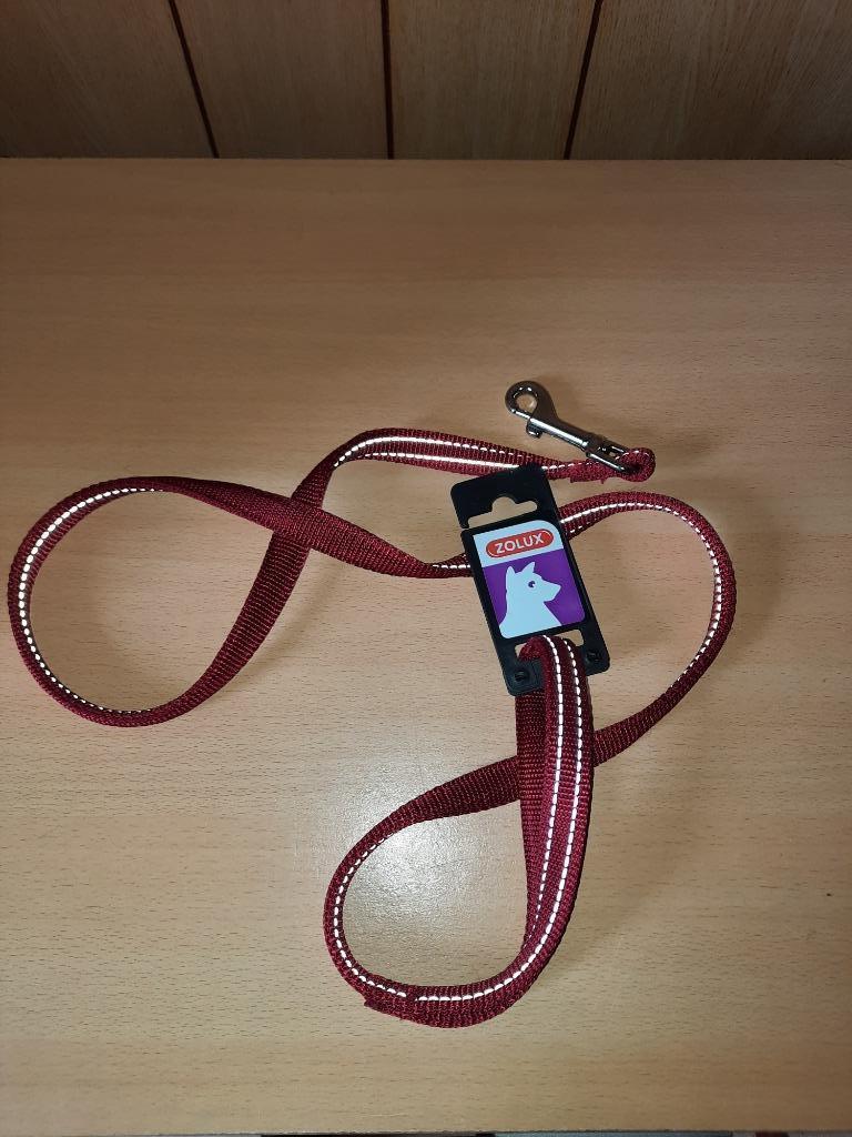Laisse rouge 120cm, Enlèvement ou Envoi, Neuf, Laisse pour chien