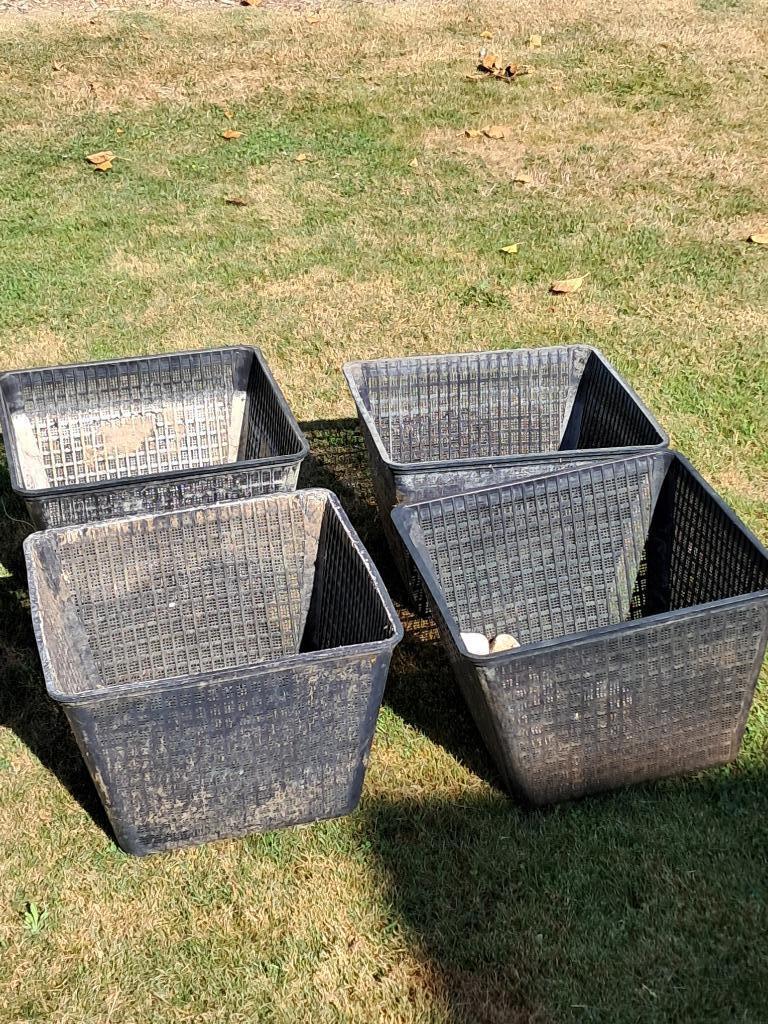 Plastic vijvermandjes, Tuin en Terras, Ophalen, Gebruikt, Vijverbak