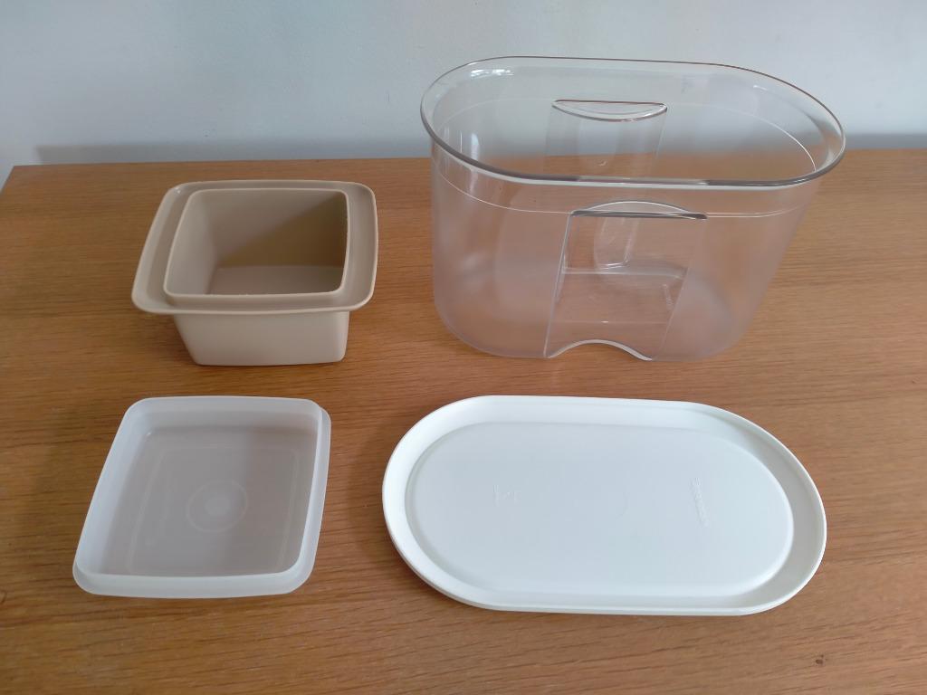 Pot à beurre Tupperware, Enlèvement ou Envoi, Comme neuf, Brun, Récipient ou Bol