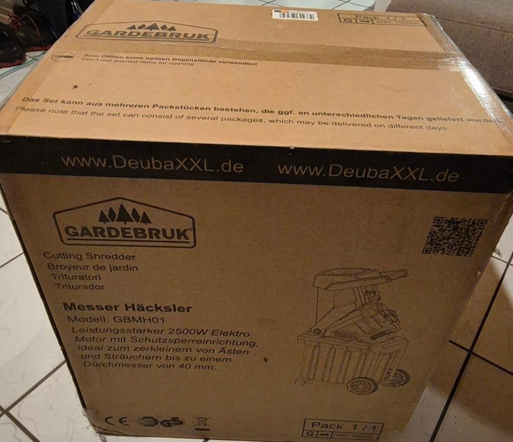 hakselaar (nieuw in doos), Enlèvement, Neuf, Électrique, Sac de ramassage