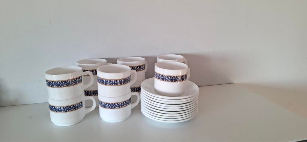 Arcopal koffieservies, Huis en Inrichting, Keuken | Servies, Ophalen of Verzenden, Gebruikt