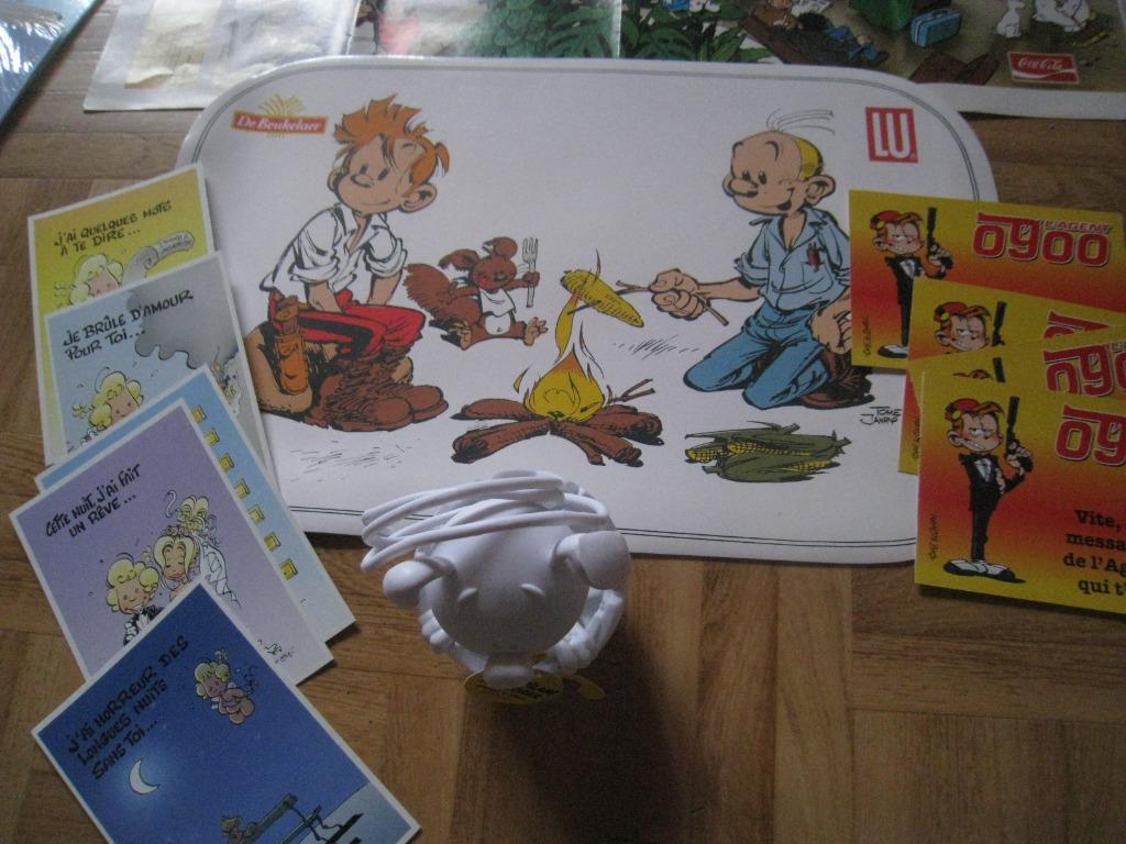 lot franquin spirou marsupilami figurine bd, Envoi, Autres personnages, Comme neuf, Statue ou Figurine
