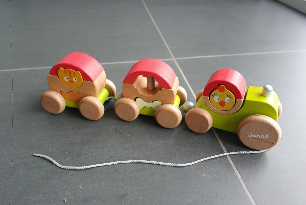 Janod houten trein, Ophalen of Verzenden, Zo goed als nieuw