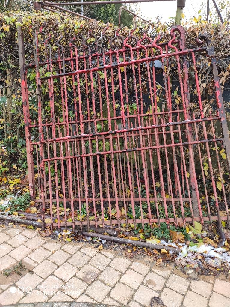 Smeedijzeren poort, 200 cm ou plus, Portail battant, Enlèvement, 200 cm ou plus
