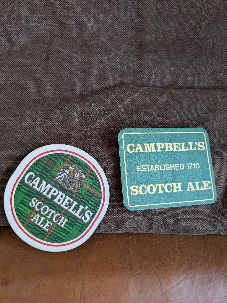 Campbell's Scotch ale, Collections, Marques de bière, Enlèvement ou Envoi, Comme neuf, Sous-bock