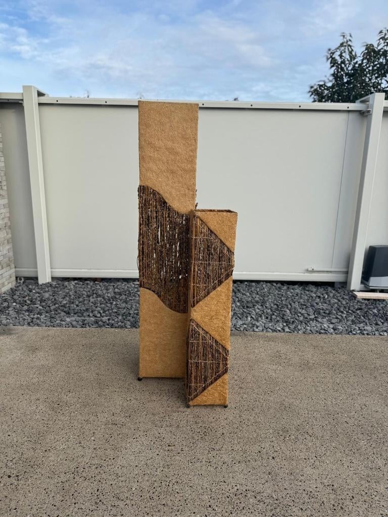 2 staanlampen, Huis en Inrichting, Ophalen, Overige materialen, 100 tot 150 cm, Zo goed als nieuw