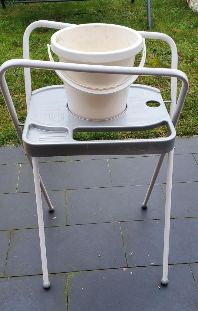 Baignoires bébé + seau + support de bain, Enlèvement, Comme neuf, Baignoire