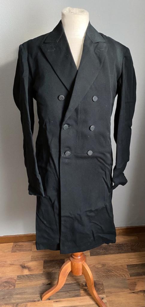 Zwarte vintage jas maat 40, Maat 38/40 (M), Verzenden, Zwart, Zo goed als nieuw