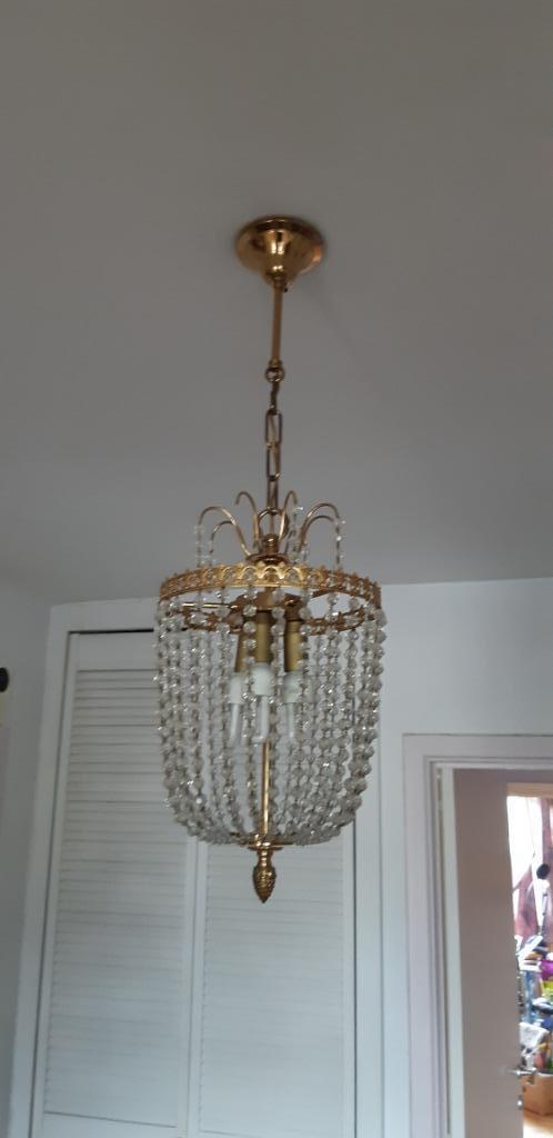 Lustre pour hall d'accueil., Enlèvement ou Envoi, Comme neuf, Verre, Ancien