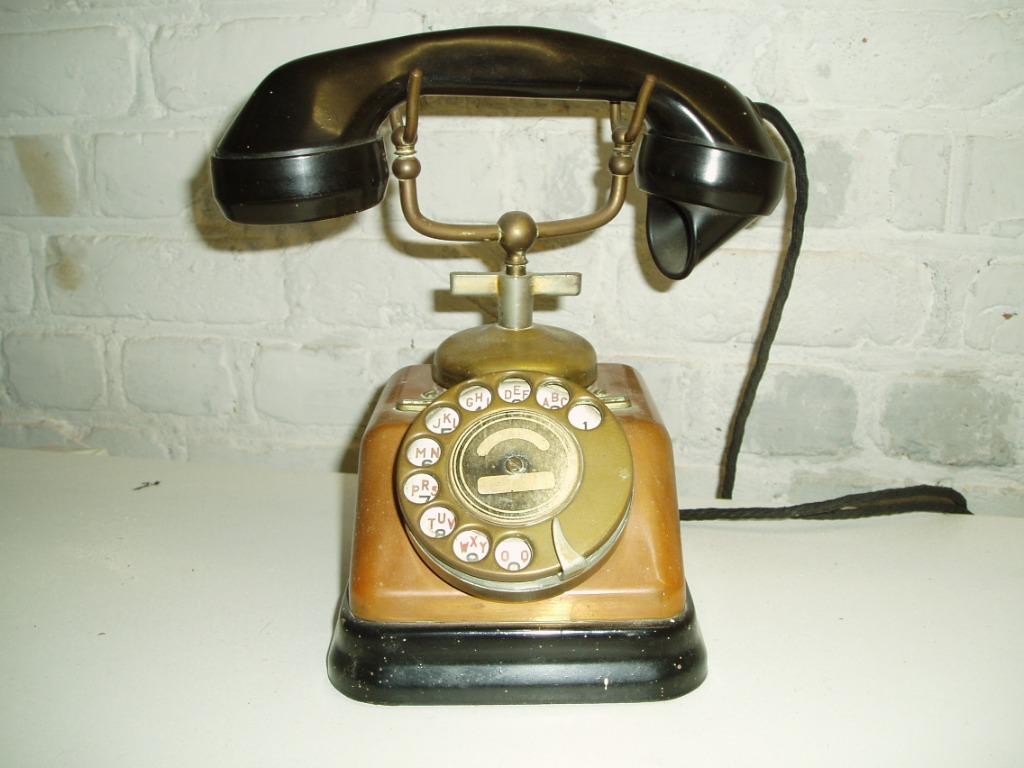 antiek telefoontoestel, Telecommunicatie, Ophalen, Met draaischijf
