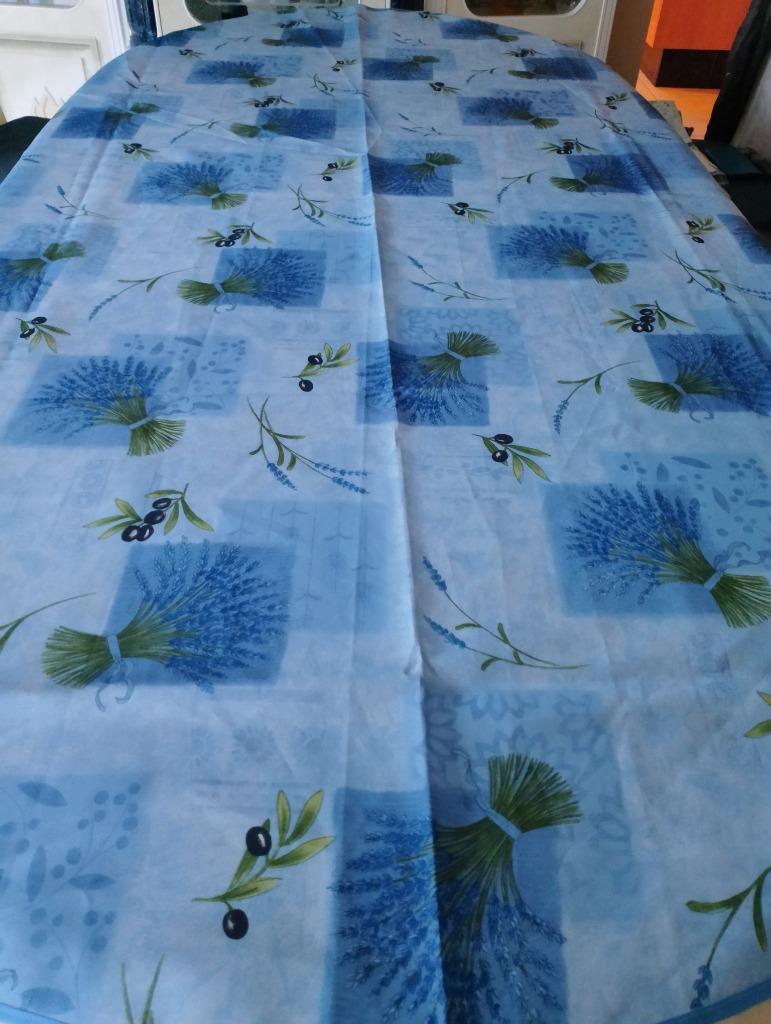 Nappe neuve en tissu, imperméable et anti-tache, 2 m, Enlèvement ou Envoi, Neuf, Ovale, Intérieur