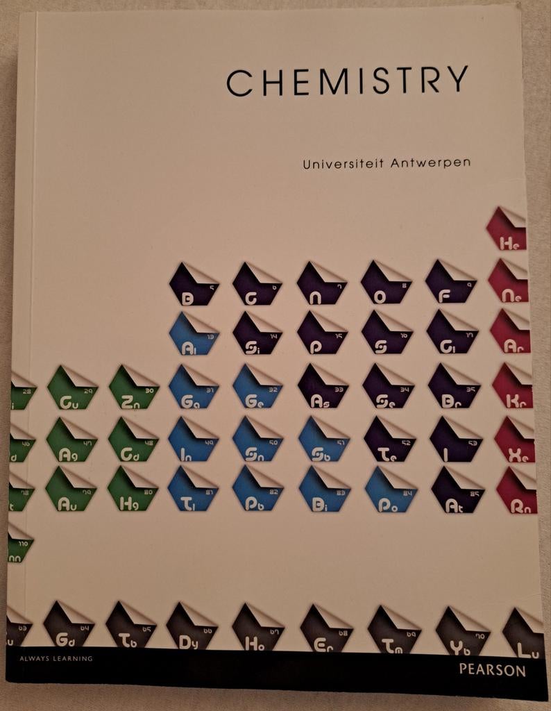 Chemistry - Universiteit Antwerpen, Boeken, Studieboeken en Cursussen, Ophalen of Verzenden, Zo goed als nieuw