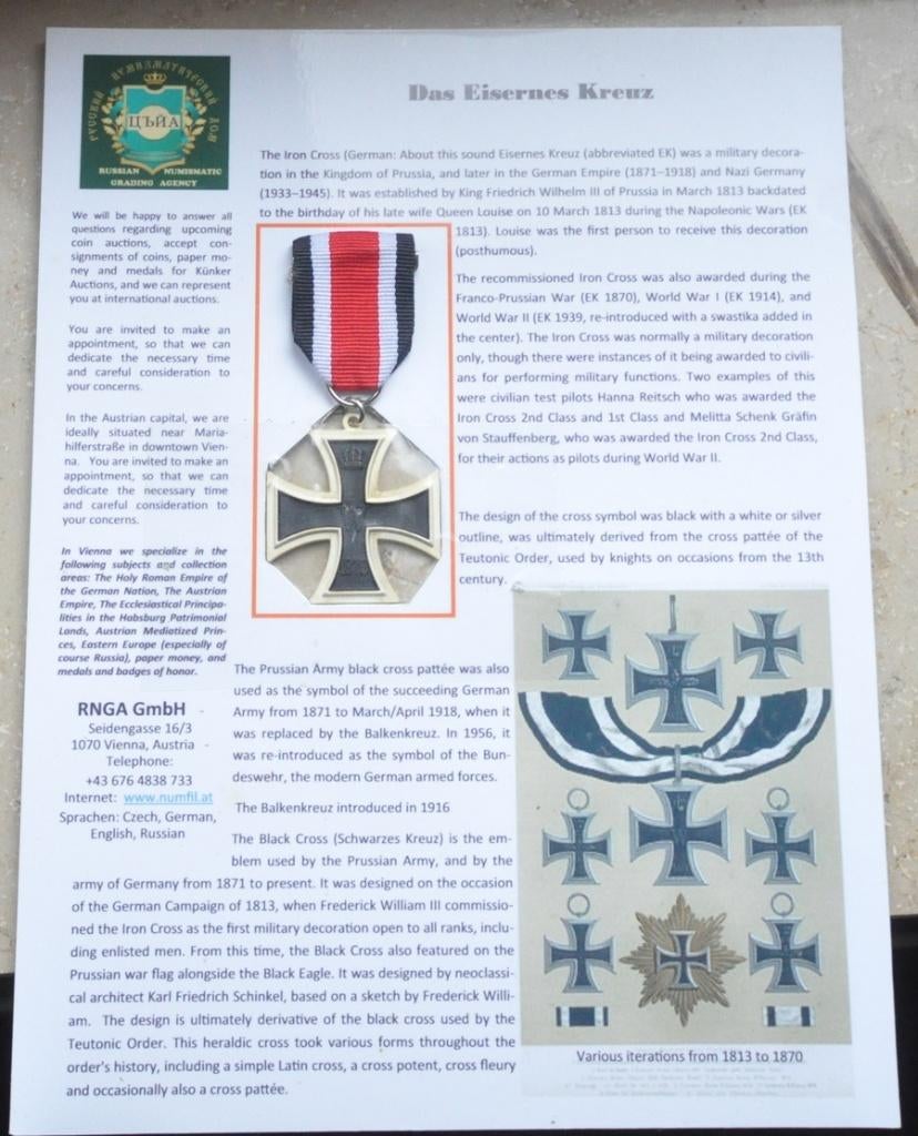 Das Eisernes Kreuz medaille, Verzamelen, Militaria | Tweede Wereldoorlog, Verzenden, Overige soorten, Lintje, Medaille of Wings