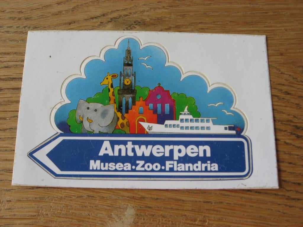 Sticker Antwerpen Musea Zoo Flandria, Verzamelen, Ophalen of Verzenden, Nieuw, Bedrijf of Vereniging