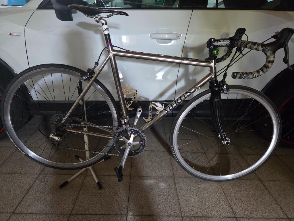 " ORIGINAL MERLIN  XL ", Vélos & Vélomoteurs, Vélos | Vélos de course, Autres marques, Titane, Enlèvement, 28 pouces