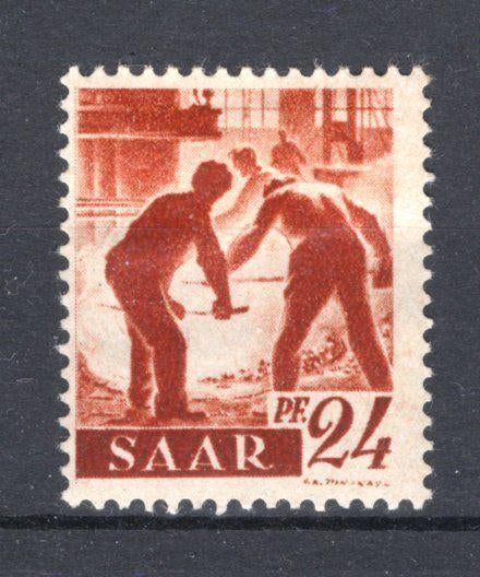 SAAR Yt. 205 MH 1947, Postzegels en Munten, Ophalen of Verzenden, Postfris