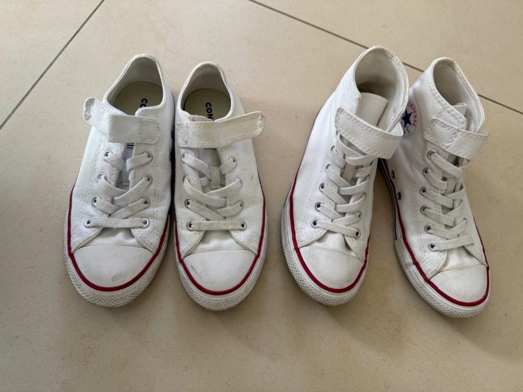Chaussure 2 paires de Converse fille, Enfants & Bébés, Enlèvement ou Envoi, Utilisé, Autres types, Converse All Stars