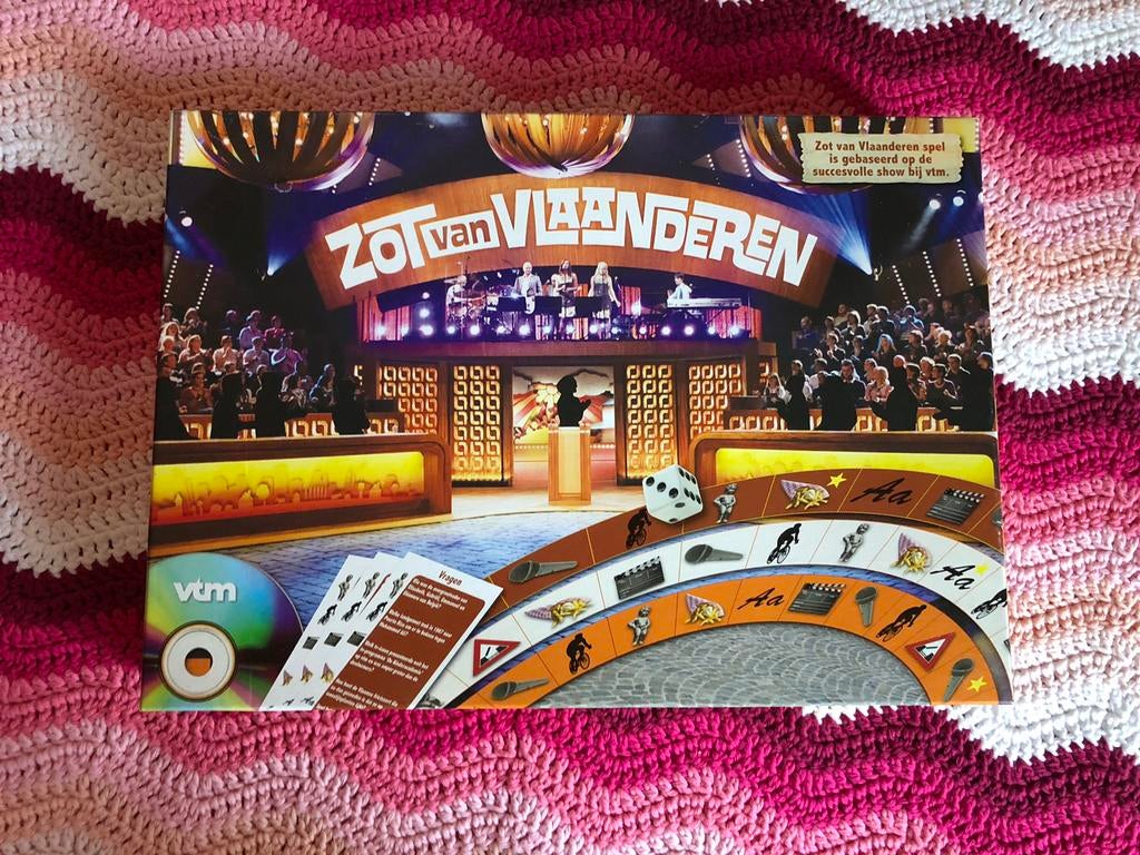 Zot van vlaanderen vtm bordspel met muziek cd, Drie of vier spelers, Ophalen of Verzenden, Zo goed als nieuw, Vtm