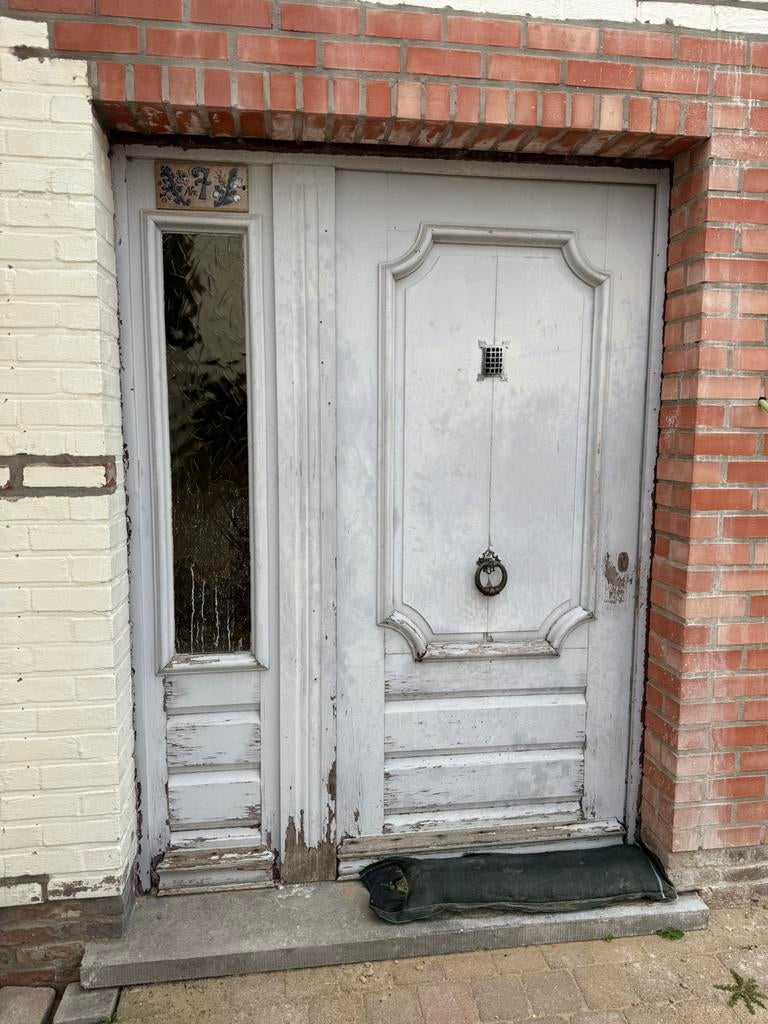 Ancienne porte vintage en bois massif, Bricolage & Construction, Enlèvement, Utilisé, Bois