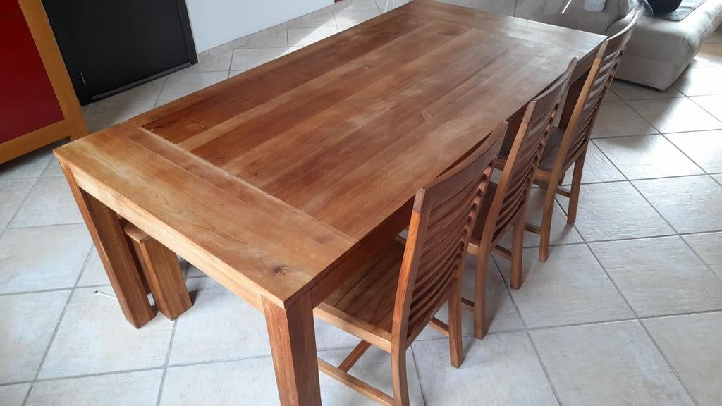 Table en teck, Maison & Meubles, Tables | Tables à manger, Enlèvement