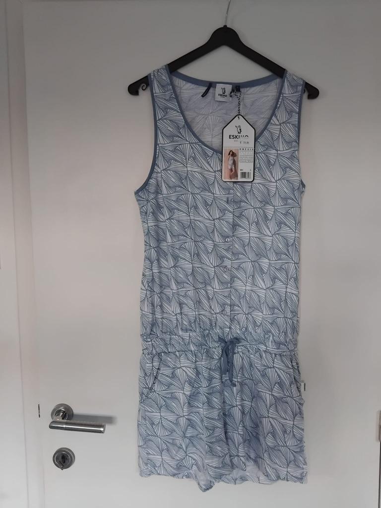 Zomerpyjama,uit 1 stuk,maat L; met bijpassende aparte slip., Eskimo, Enlèvement ou Envoi, Neuf, Taille 42/44 (L)