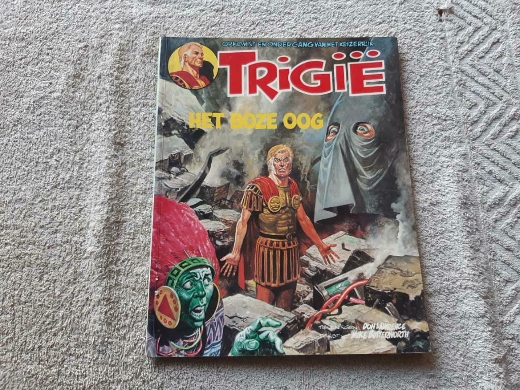 Trigie.8.Het boze oog., Eén stripboek, Ophalen of Verzenden, Gelezen