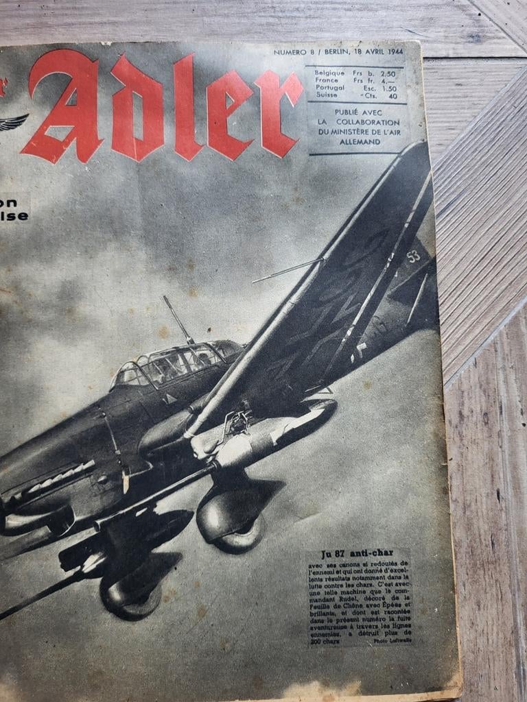 magazine Der Adler, Allemagne 2WW, Ophalen of Verzenden