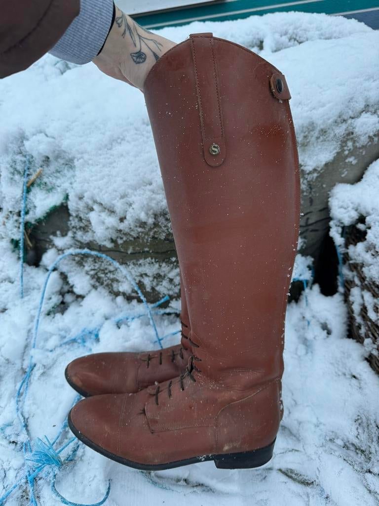 Cognac rijlaarzen maar 38, Dieren en Toebehoren, Paardrijkleding, Ophalen of Verzenden, Zo goed als nieuw