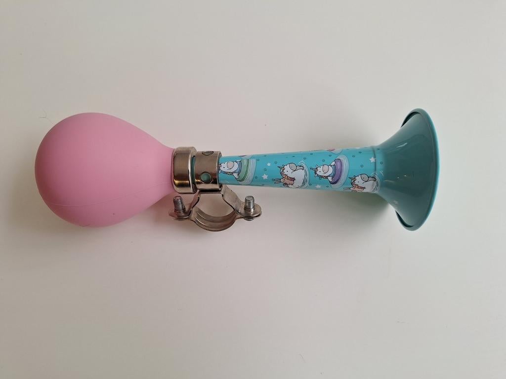 Fietstoeter van Legami met unicorns, Fietsen en Brommers, Fietsaccessoires | Fietsbellen, Ophalen of Verzenden, Zo goed als nieuw