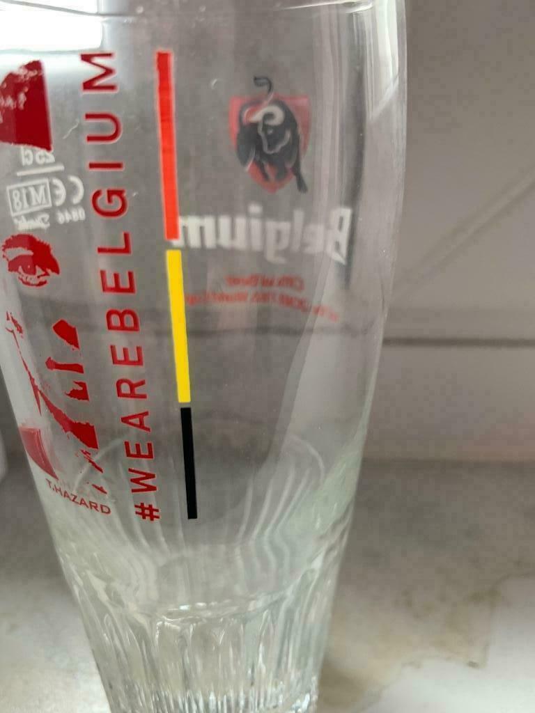 6 glazen rode duivels, Enlèvement, Neuf, Verre à bière