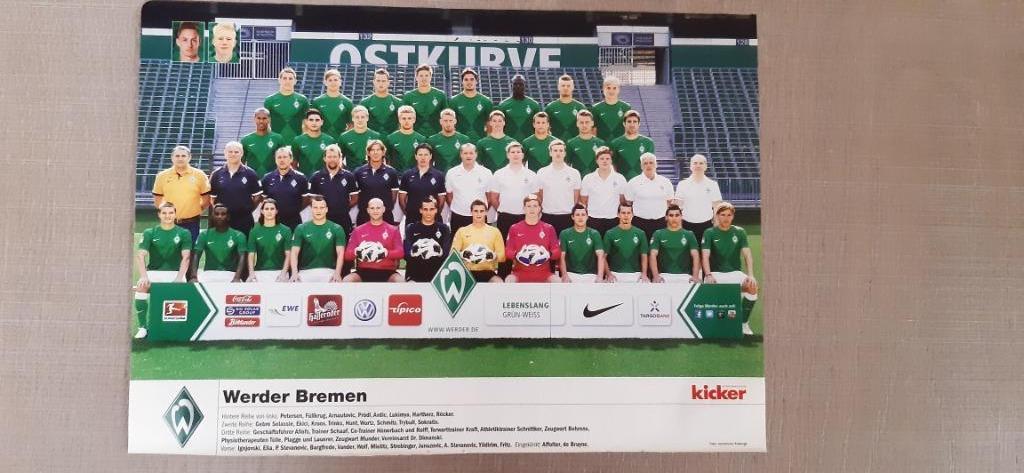 Knipsel Werder Bremen, Verzenden, Gebruikt, Poster, Plaatje of Sticker