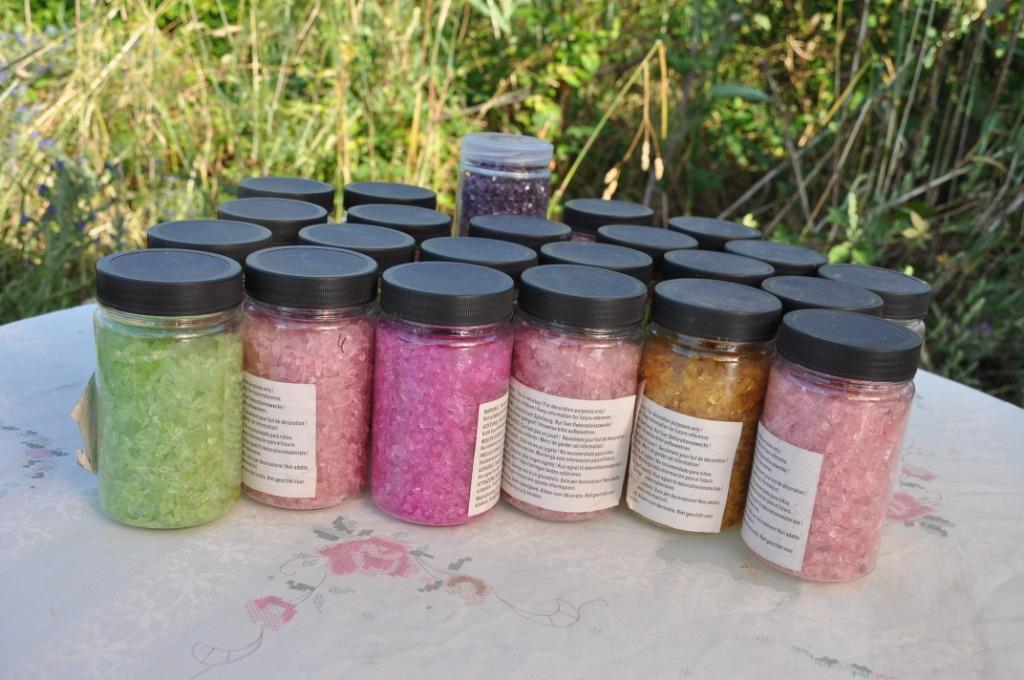 lot de 23 pots de gravier coloré pour vase ou deco floral, Ophalen of Verzenden, Nieuw