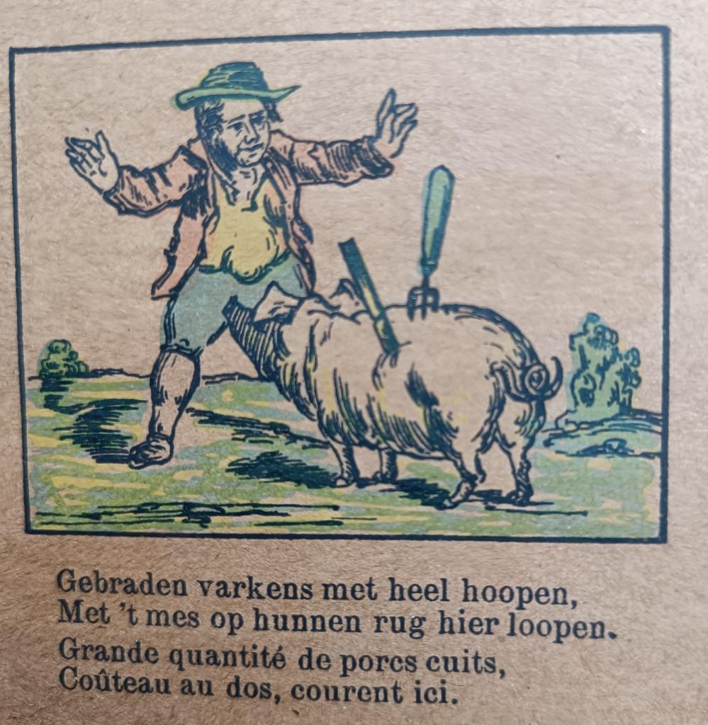 Prentjesdruk (2 stuks) – Epinal / Brepols, ca. 1900, Boeken, Ophalen, Gelezen