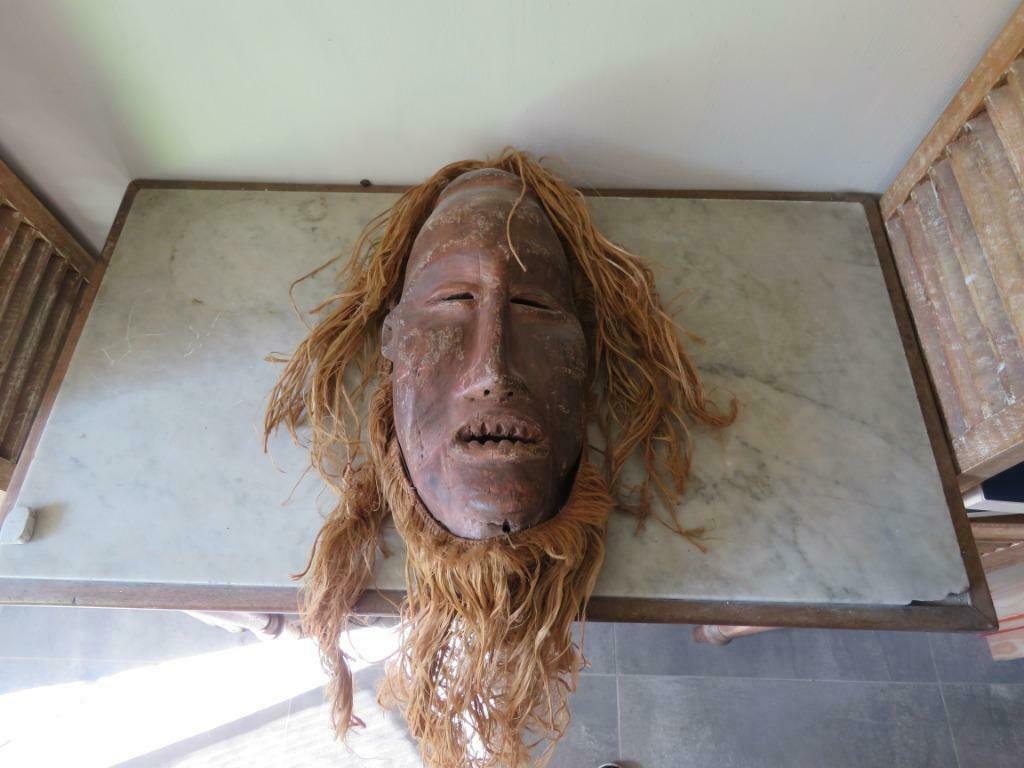 Masque africain RD Congo Salampusa, Antiquités & Art, Art | Sculptures & Bois, Enlèvement ou Envoi