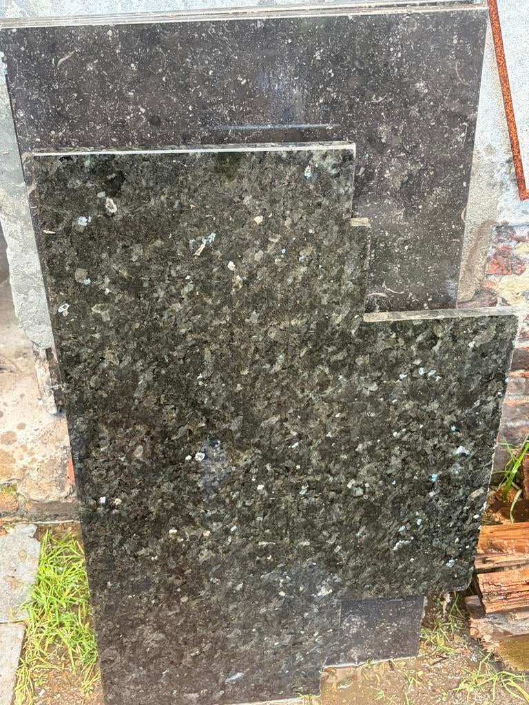 12 marmeren platen (totaal)-prijs te bespreken, Enlèvement, Comme neuf
