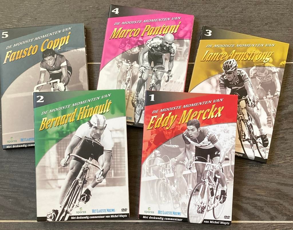 Box-set 5 DVD’s wielermonumenten, Ophalen of Verzenden, Zo goed als nieuw