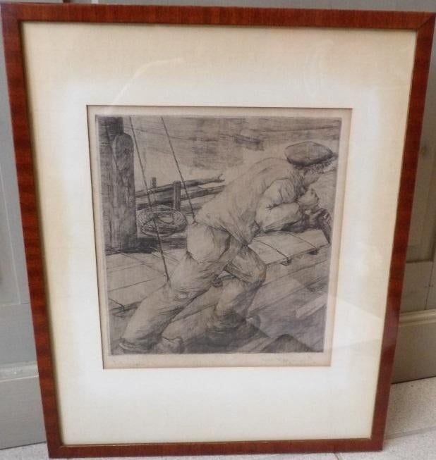 Casimir Heymans gravure (1893-1984)., Antiek en Kunst, Ophalen