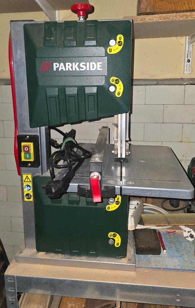 Lintzaag - PARKSIDE - onberispelijke staat, Doe-het-zelf en Bouw, 70 mm of meer, Ophalen of Verzenden, Lintzaag, Minder dan 600 watt