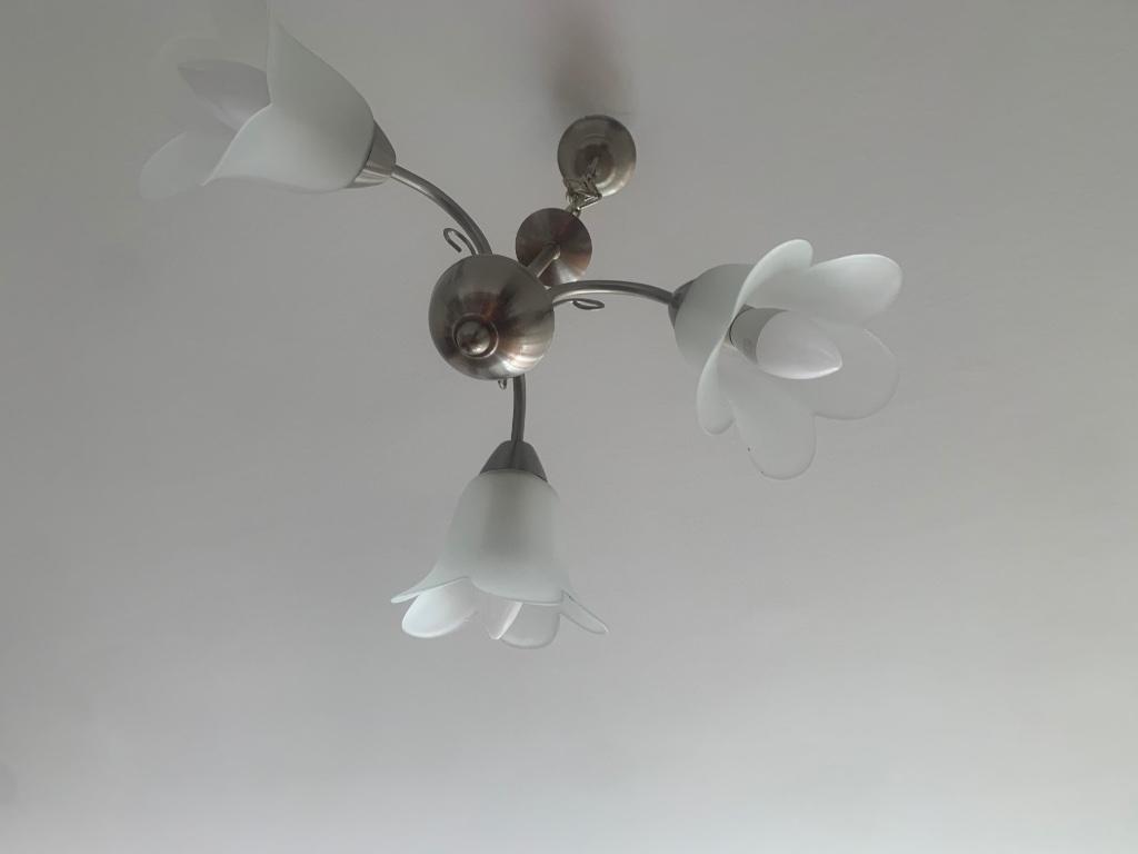 Lustre, Maison & Meubles, Lampes | Lustres, Enlèvement, Comme neuf, Verre